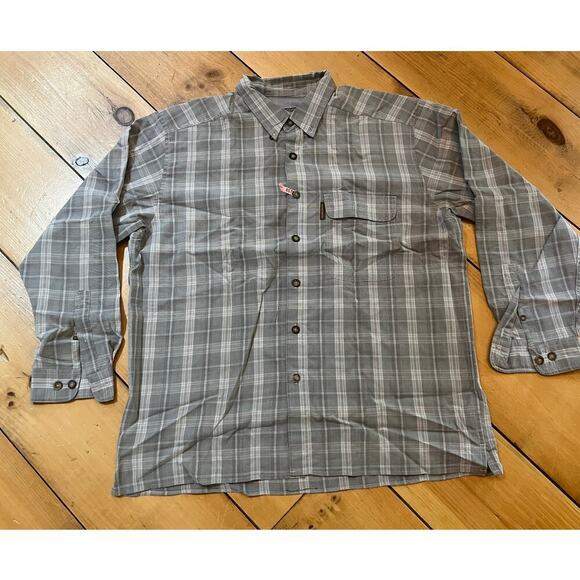 Weatherproof mens plaid button down shirt. Long sleeve. Breathable. Size large - Picture 1 of 7